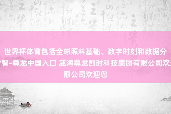 世界杯体育包括全球照料基础、数字时刻和数据分析才智-尊龙中国入口 威海尊龙剀时科技集团有限公司欢迎您