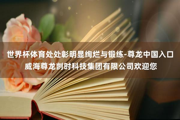 世界杯体育处处彰明显绚烂与锻练-尊龙中国入口 威海尊龙剀时科技集团有限公司欢迎您