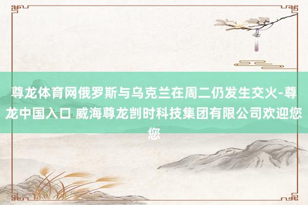 尊龙体育网俄罗斯与乌克兰在周二仍发生交火-尊龙中国入口 威海尊龙剀时科技集团有限公司欢迎您